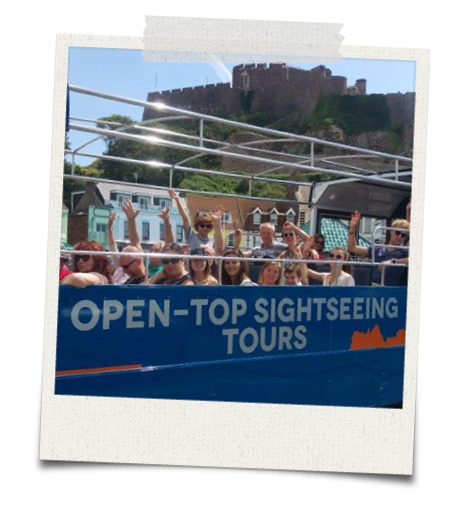 Tantivy Open Top Blue Coach Tours